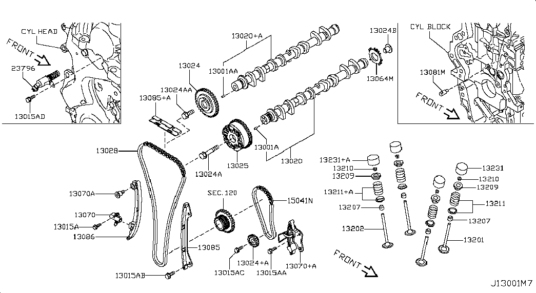 NISSAN 13024-EE50E - Vaxt zəncirinin dəsti furqanavto.az