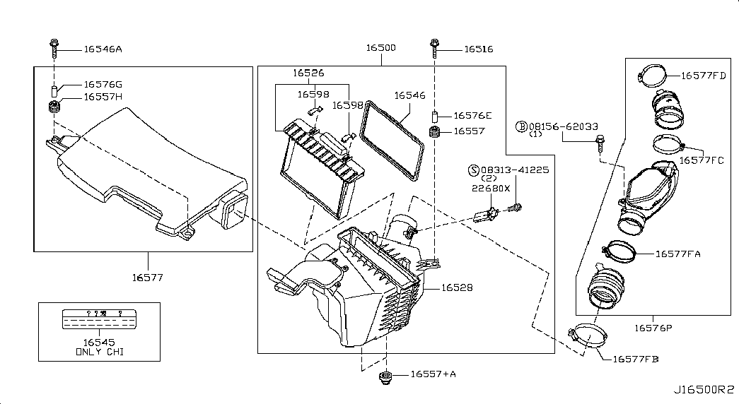 Infiniti 16546-EG000 - Hava filtri furqanavto.az