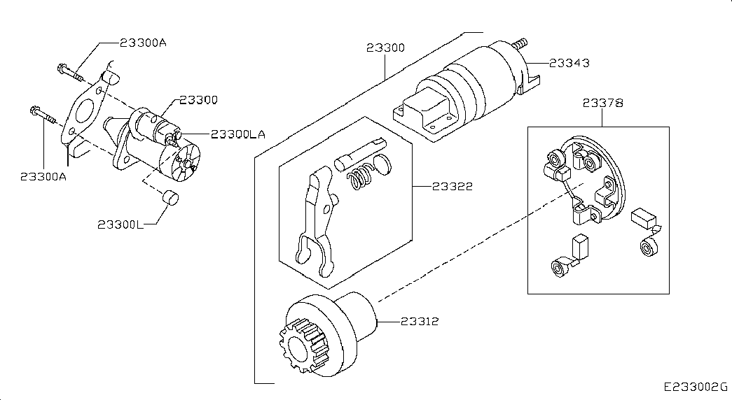 NISSAN 23300-BC20B - Başlanğıc furqanavto.az