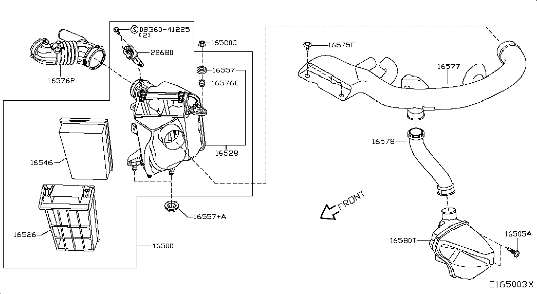 TOYOTA 16546JD20B - Hava filtri furqanavto.az