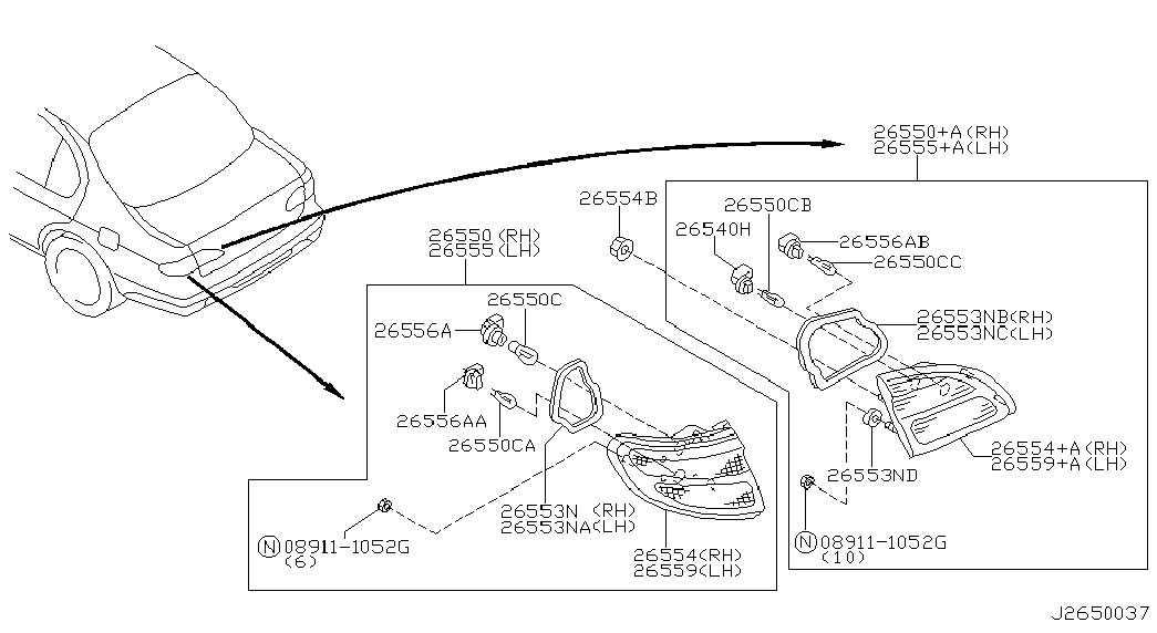 NISSAN 2627189913 - Lampa furqanavto.az