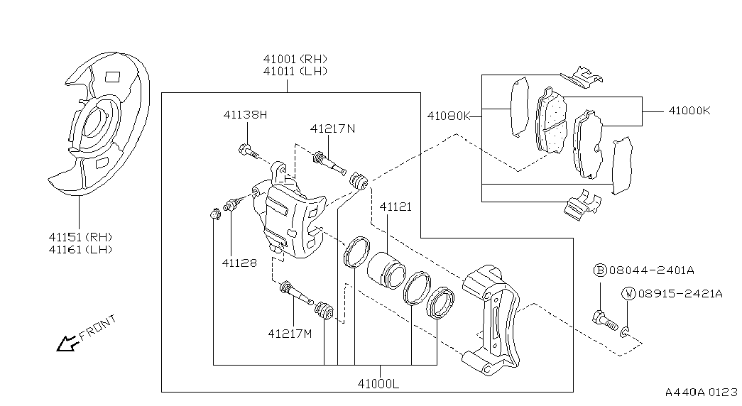 NISSAN 41120-71E26 - Təmir dəsti, əyləc kaliperi furqanavto.az