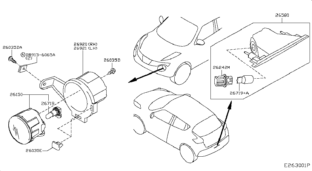 NISSAN 26296-89941 - Lampa, duman işığı furqanavto.az