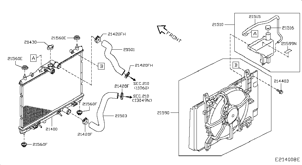 NISSAN 214307996E - Mühürləmə qapağı, radiator furqanavto.az