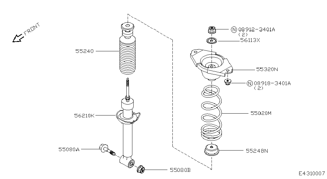 Suzuki 56210BM426 - Amortizator furqanavto.az