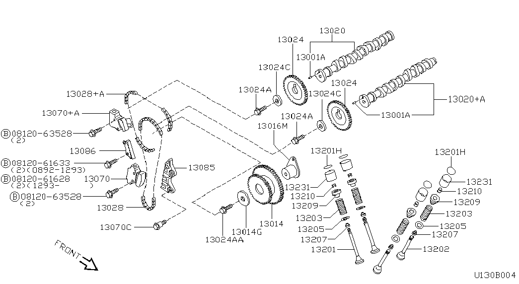 NISSAN 13085-99B00 - Vaxt zəncirinin dəsti furqanavto.az