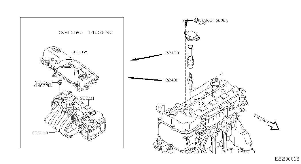 NISSAN 22401-8H314 - Buji furqanavto.az