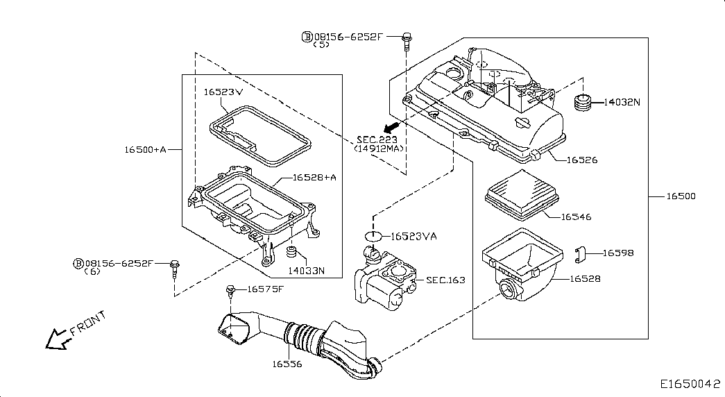 Infiniti 16546-AX600 - Hava filtri furqanavto.az