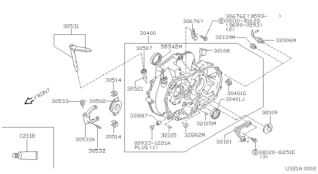 NISSAN 30502-81N00 - Debriyajın buraxılması üçün rulman furqanavto.az