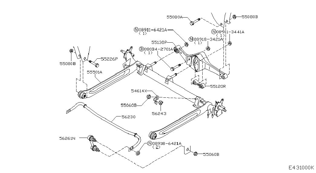 Hyundai 562610E000 - Çubuq / Strut, stabilizator furqanavto.az