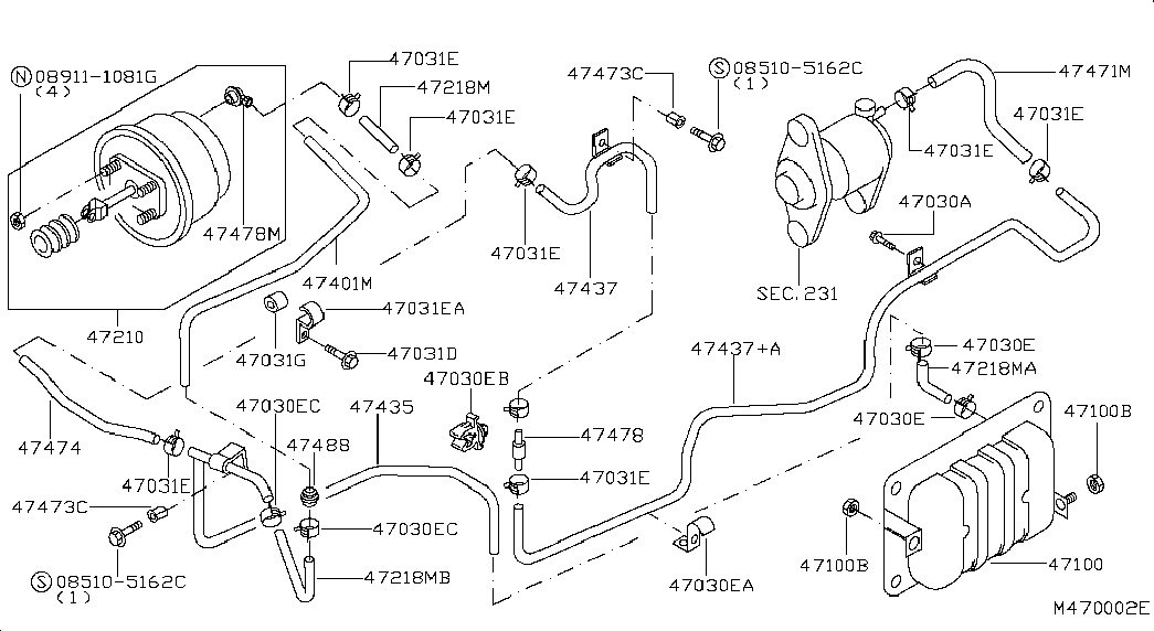 NISSAN 089111081G - Qoz, egzoz manifoldu furqanavto.az