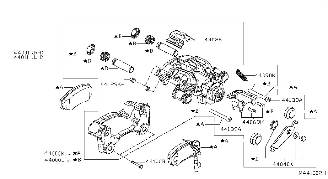 NISSAN 44001-MA00A - Əyləc kaliperi furqanavto.az