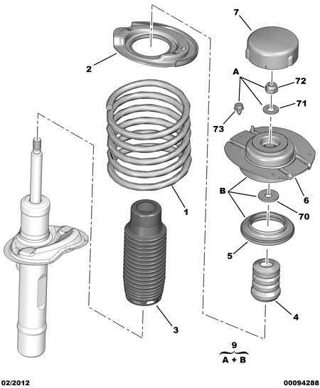 PEUGEOT 5031 57 - Üst Strut Montajı furqanavto.az