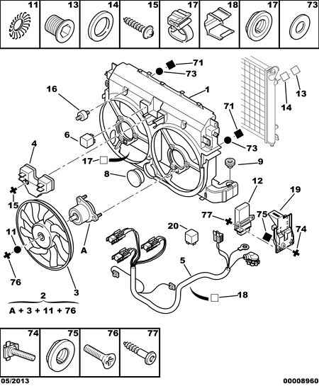 PEUGEOT 1308.L0 - Fen, radiator furqanavto.az