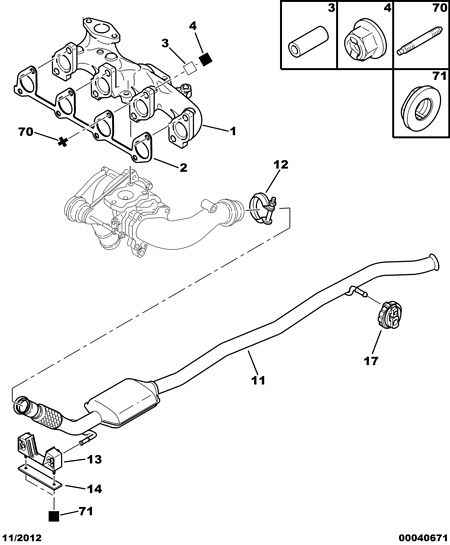 PEUGEOT 1755 84 - EXHAUST FLEXIBLE MOUNTING furqanavto.az