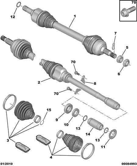 Opel 3293 31 - DRIVESHAFT GAITER KIT furqanavto.az