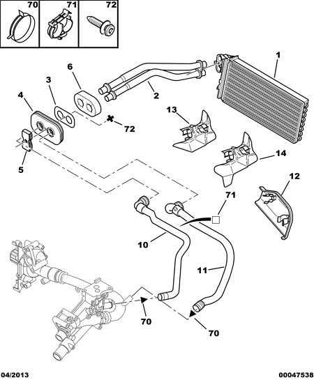 QH Benelux 6466.10 - HEATER WATER PIPE furqanavto.az