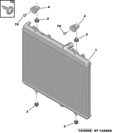 CITROËN/PEUGEOT 1333 91 - Radiator, mühərrikin soyudulması furqanavto.az