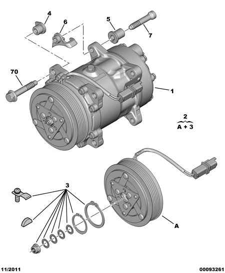 FIAT / LANCIA 6453 TK - AIR COND COMPRESSOR ST EXCH furqanavto.az