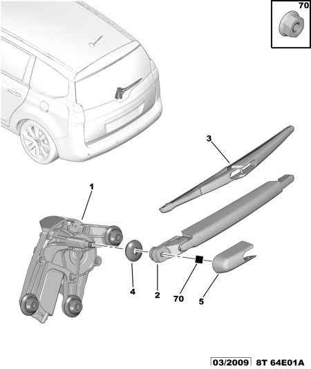 CITROËN/PEUGEOT 6429.GN - Siləcək qol dəsti, pəncərənin təmizlənməsi furqanavto.az