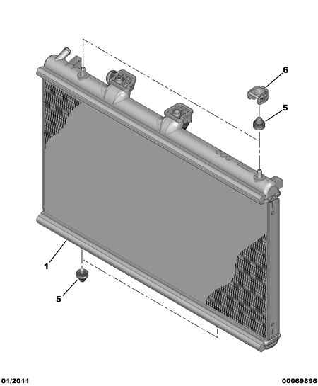 CITROËN 1330.P7 - Radiator, mühərrikin soyudulması furqanavto.az