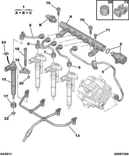 CITROËN/PEUGEOT 16 068 717 80 - Mühür halqası, injektor mili furqanavto.az