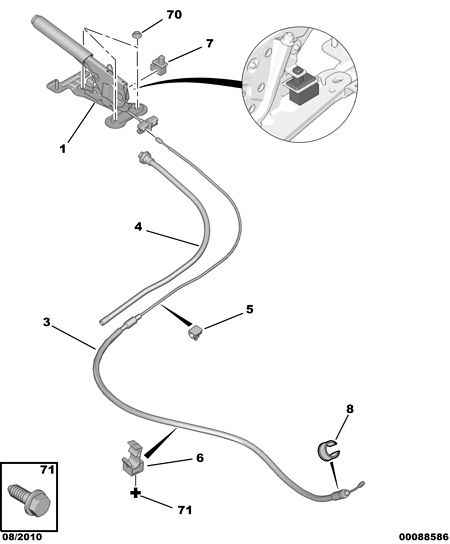 CITROËN 4746 51 - Kabel, dayanacaq əyləci furqanavto.az