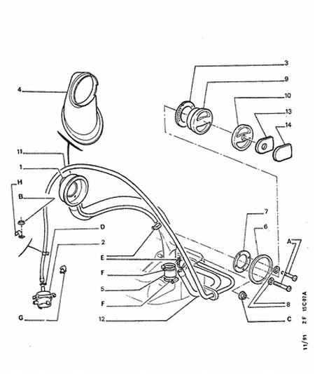 PEUGEOT 1508 41 - FUEL FILLER PLUG furqanavto.az