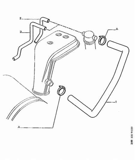 PEUGEOT 1190 26 - OIL VAPOR HOSE furqanavto.az