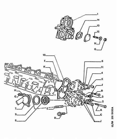 PEUGEOT 1338 37 - Termostat, soyuducu furqanavto.az