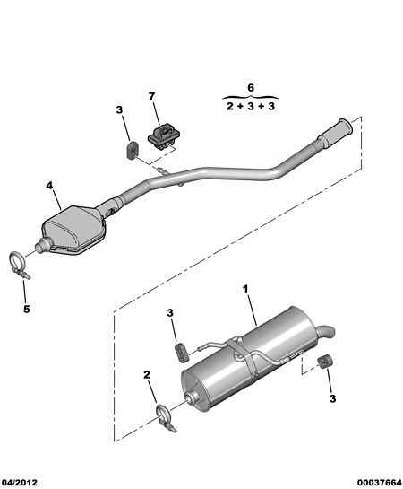 PEUGEOT 1726.Y0 - Son səsboğucu furqanavto.az