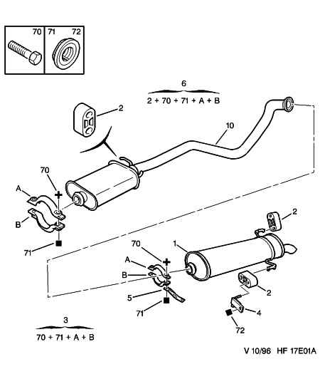 QH Benelux 1798 93 - EXHAUST SYSTEM FIXING KIT furqanavto.az