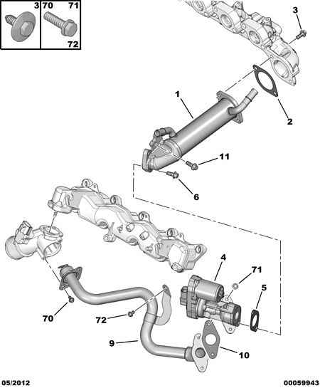 PEUGEOT 1618 R4 - Soyuducu, işlənmiş qazın resirkulyasiyası furqanavto.az