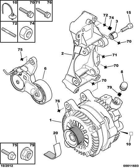 PEUGEOT 5705 CF - Alternator furqanavto.az