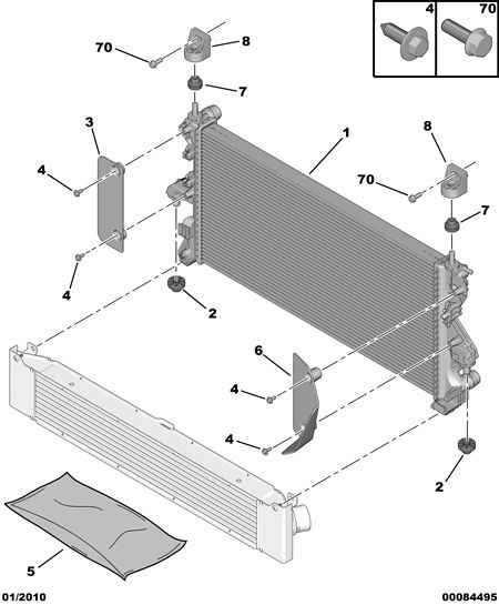 PEUGEOT 1330.Q2 - Radiator, mühərrikin soyudulması furqanavto.az