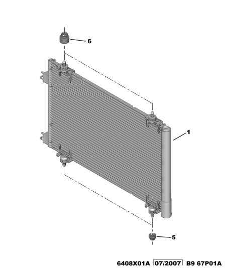 Volvo 6455 GK - AIR CONDITIONED CONDENSER furqanavto.az