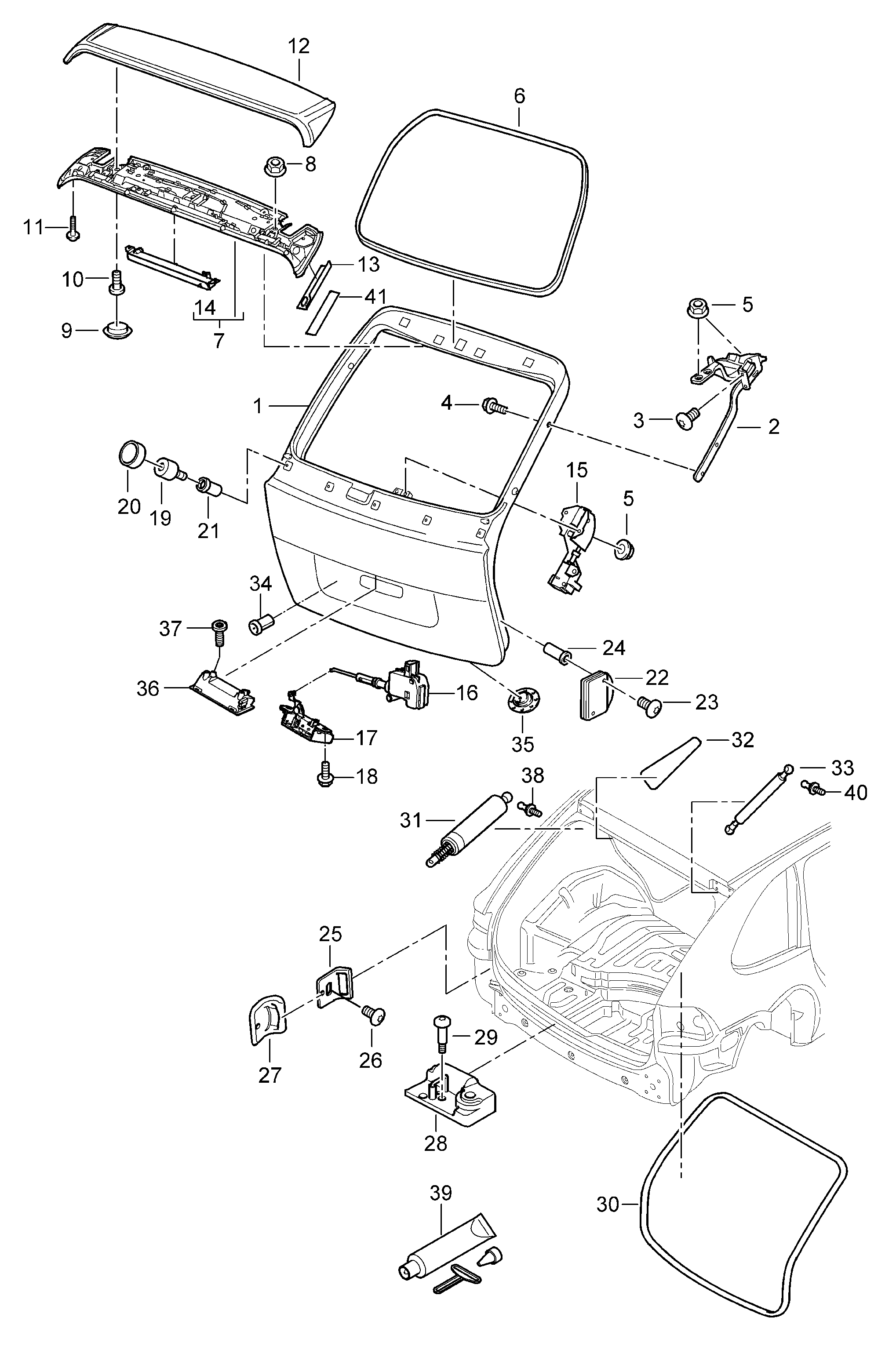 Porsche 955 512 550 04 - Qazlı bulaq, baqaj, yük yeri furqanavto.az