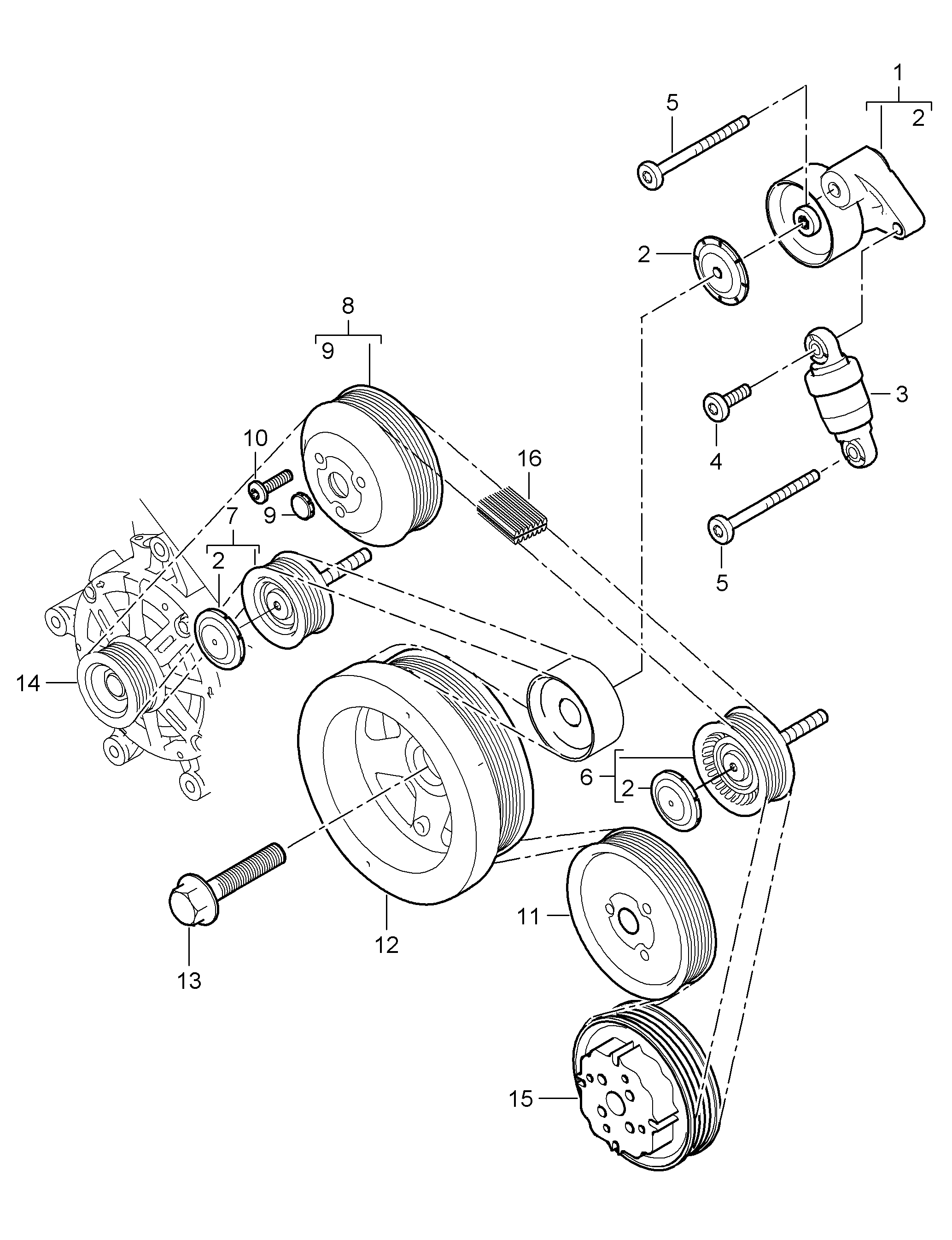 Porsche 948 102 119 10 - Yönləndirmə / Bələdçi Kasnağı, v-yivli kəmər furqanavto.az