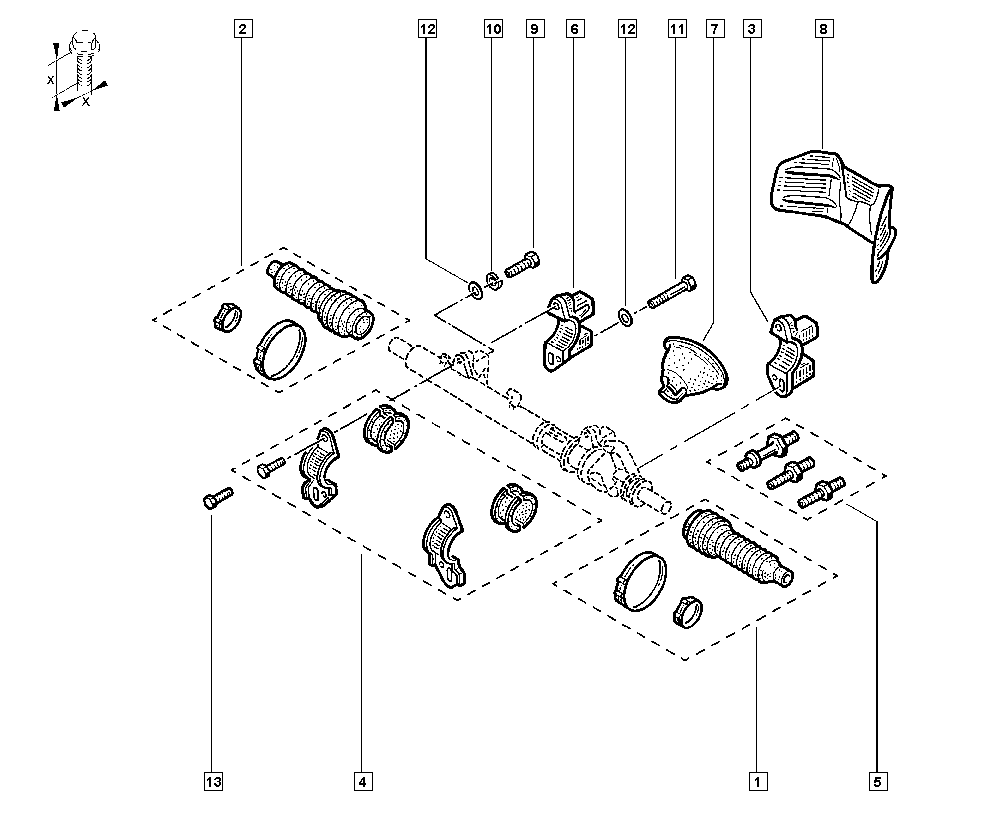 RENAULT 7701469486 - Körük dəsti, sükan furqanavto.az