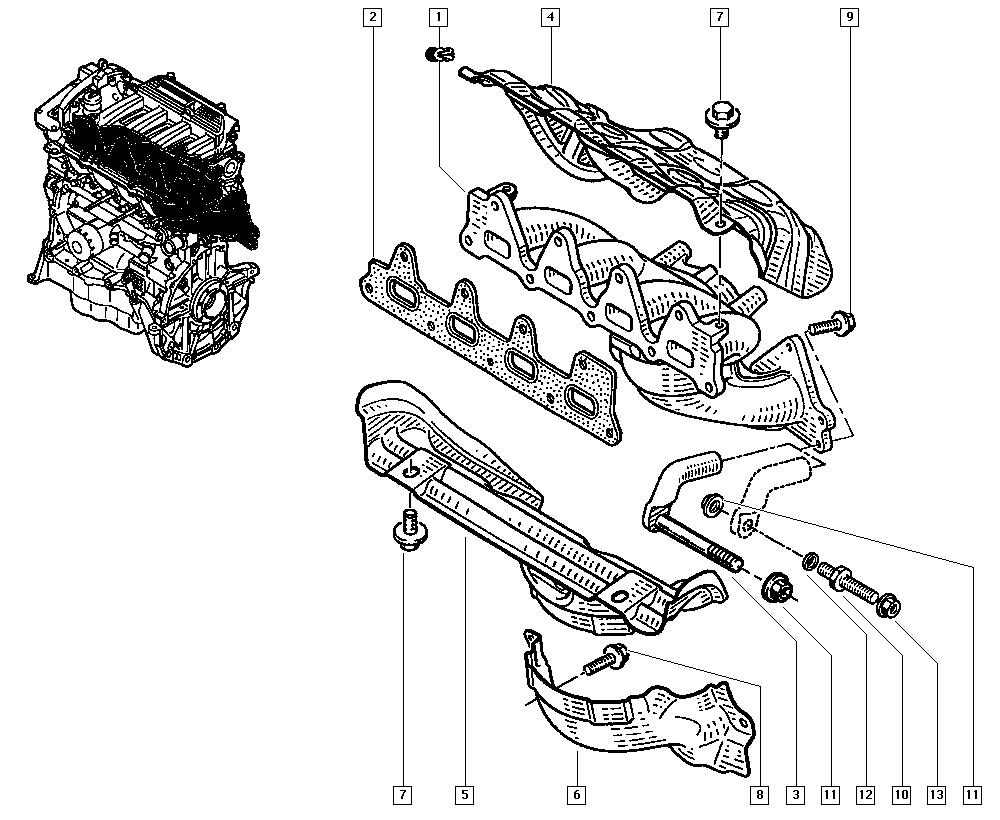 RENAULT 7700108304 - Katalitik çevirici furqanavto.az