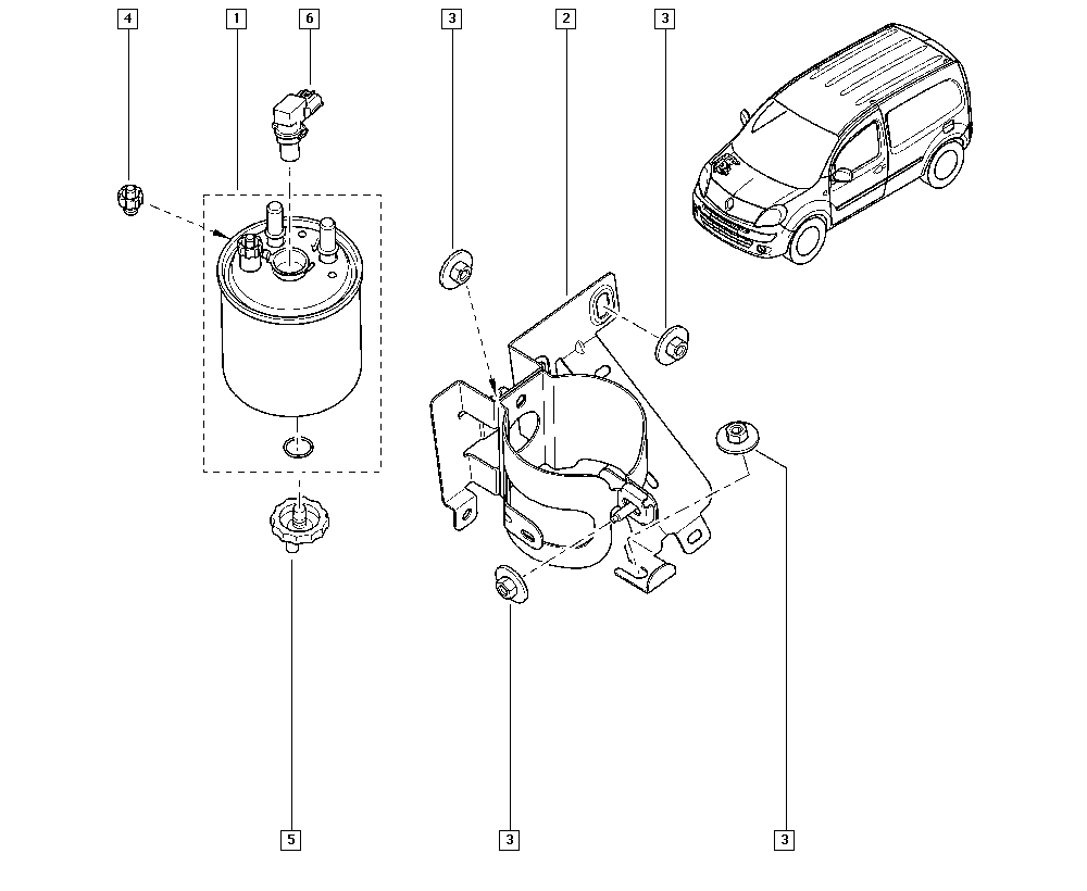 RENAULT 16 40 011 37R - Yanacaq filtri furqanavto.az