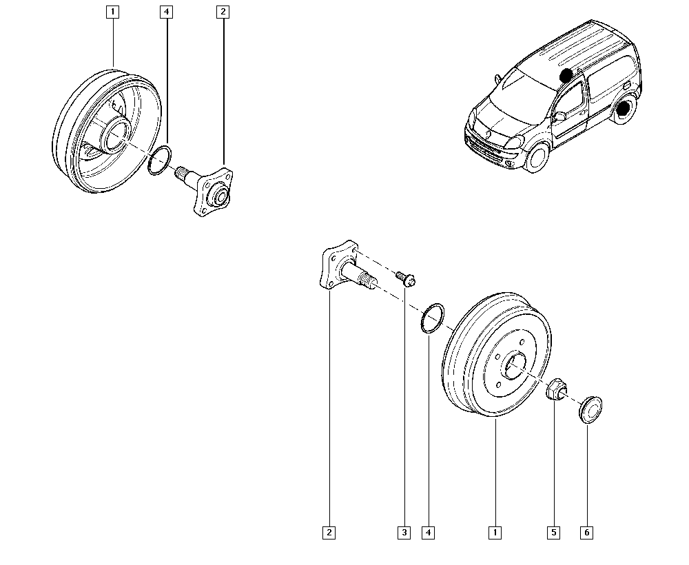 RENAULT 7703034275 - Təkər qovşağı, podşipnik dəsti furqanavto.az