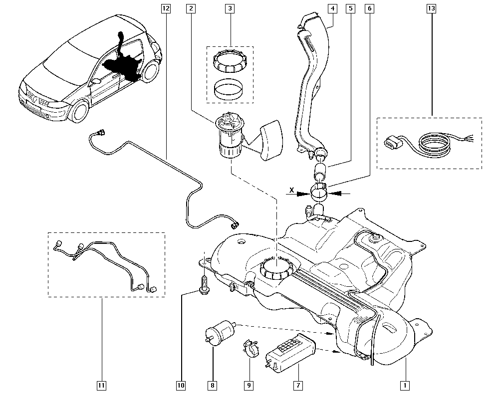 NISSAN 8200683188 - GAUGE CONTROL furqanavto.az