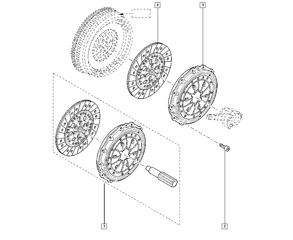 RENAULT 77 01 475 945 - Debriyaj dəsti furqanavto.az