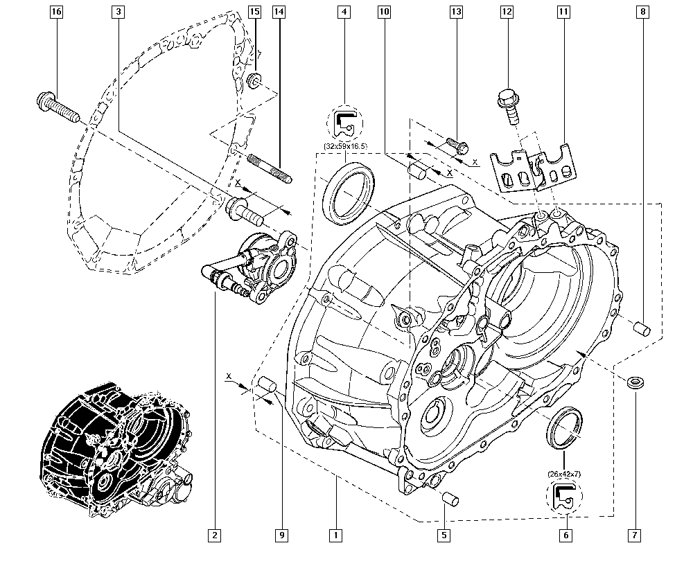 DACIA 306202864R - Mərkəzi Qullu Silindr, mufta furqanavto.az