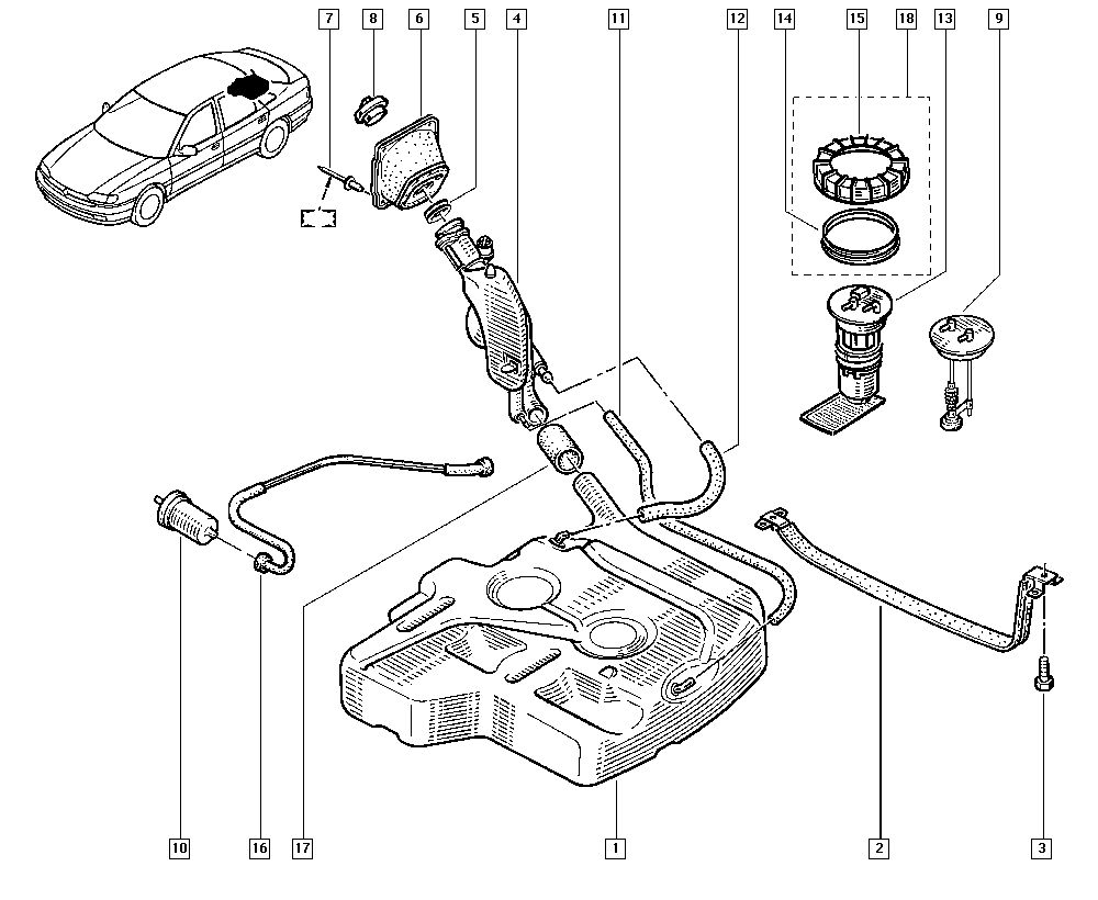 RENAULT 77 00 820 376 - Yanacaq filtri furqanavto.az