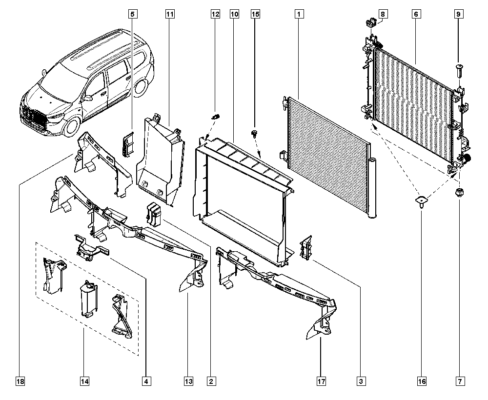 OM 921006454R - Kondenser, kondisioner furqanavto.az