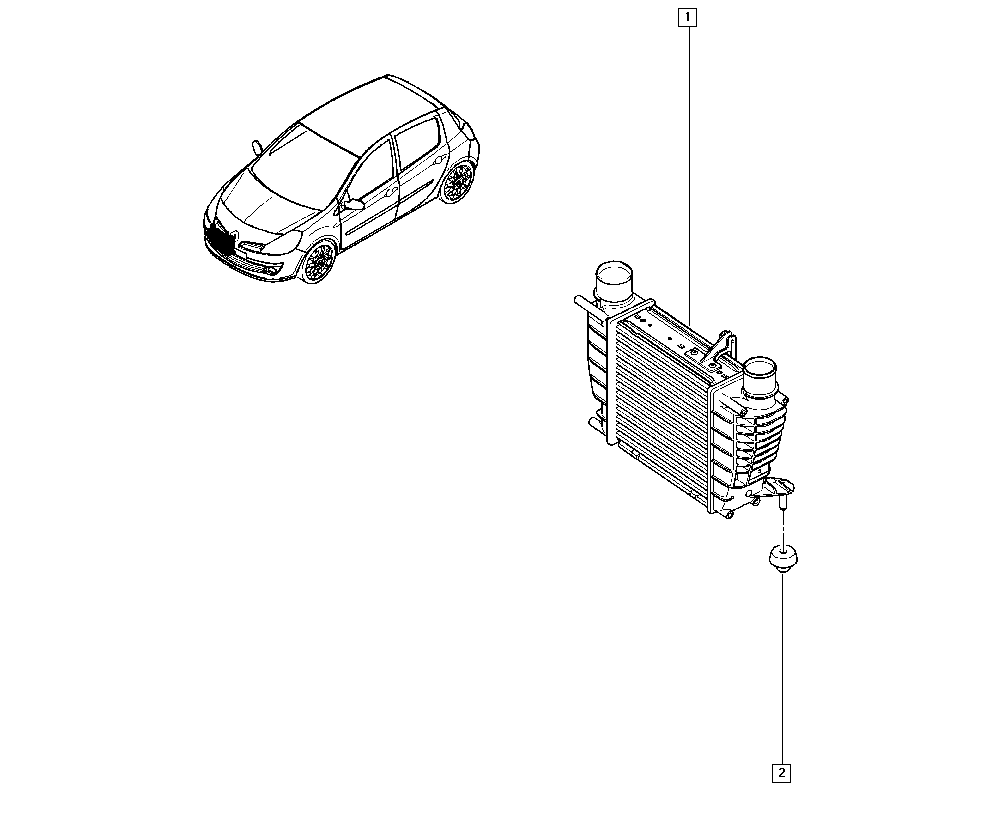 RENAULT 82 00 471 888 - Intercooler, şarj cihazı furqanavto.az