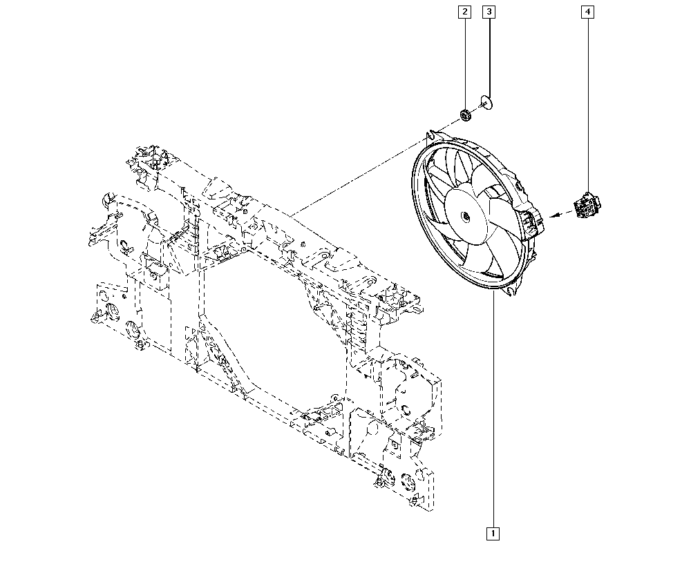 RENAULT 21 48 108 98R - Fen, radiator furqanavto.az