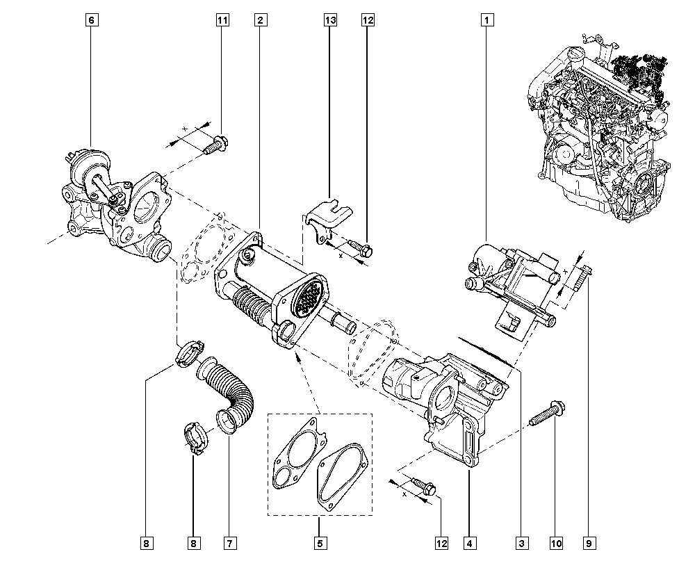 RENAULT 7701070964* - EGR Valf furqanavto.az